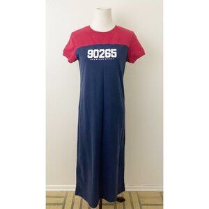 Malibu 90265 Vintage Y2K Zip Code T Shirt Dress